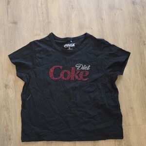 Coca Cola Black and Red Short Sleeve Tee